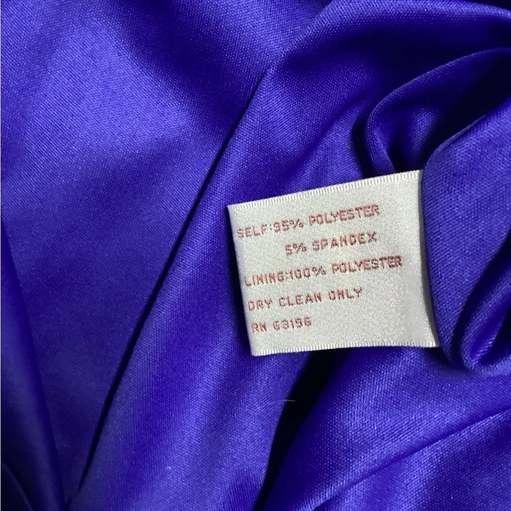 Suzi Chin for Maggy Boutique Party Dress Size 10 Royal Blue